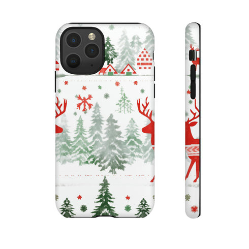 Nordic Christmas Print - Impact Resistant Phone Case iPhone 11 Pro Matte